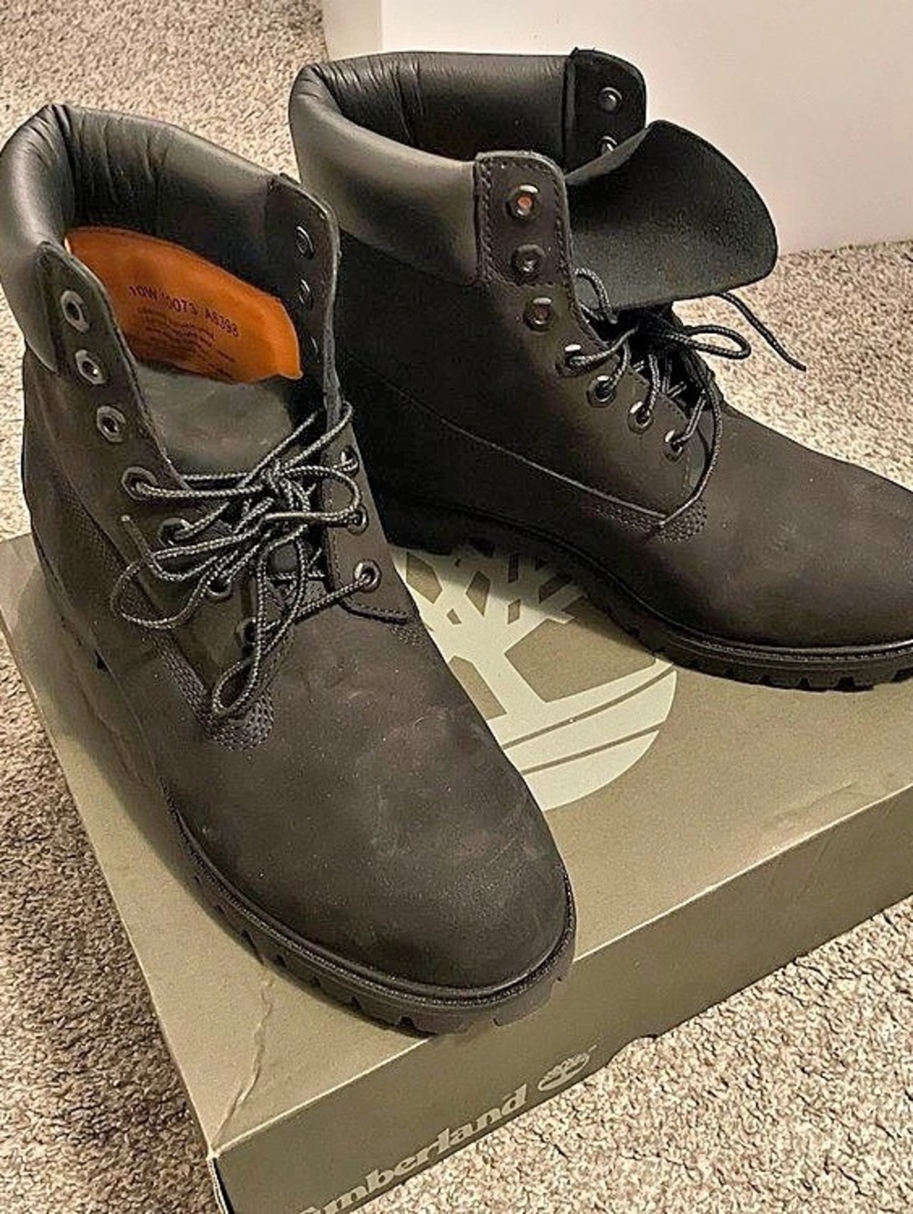 Timberland Men's Premium 6-Inch Waterproof Boot Black US 10W New